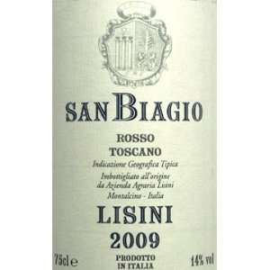    2009 Lisini San Biagio Rosso Toscano 750ml Grocery & Gourmet Food