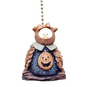   Pumpkin Owl Ceiling Fan Pull Fall Holiday Decoration