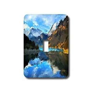 Dinzas Art Nature   Lake and Mountains   Light Switch Covers   single 