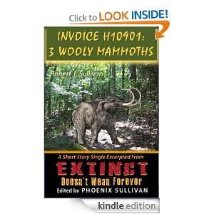Invoice H10901 3 Wooly Mammoths Robert J. Sullivan  