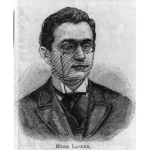  Mr. Lasker,Illustrated London News,glasses,facing right 