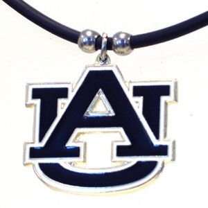  NCAA Auburn Tigers Rubber Cord Necklace