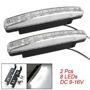  Amico Car Auto White 8 LED DRL Daytime Running Driving 
