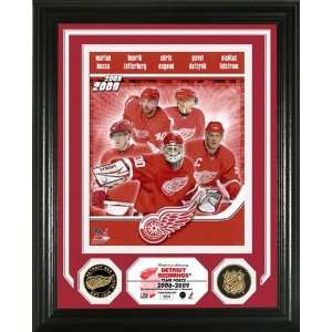  Detroit Redwings 2008 Team Force 24KT Gold Coin Photo 