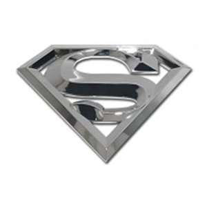  Superman 3D Chrome auto emblem 2 lot Set Automotive