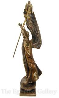 ARCHANGEL ST GABRIEL STATUE CROSS OF LORRAINE Patron Saint Guardian 