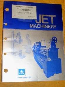 JET Equipment&Tools Catalog~Lathes~Machines~Room/Bench  