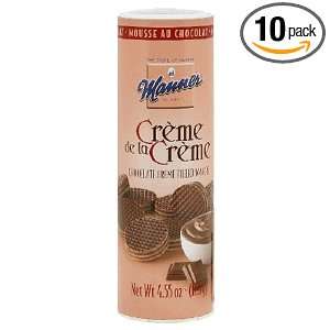 Manner Mousse Au Chocolat (Chocolate Mousse) Wafers, 4.76 Ounce Tins 