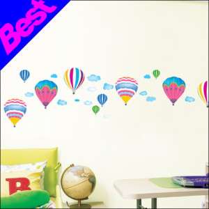 Hot Air Balloon Wall Stickers Vinyl Decals Kids Room  