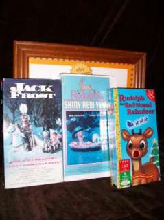 RANKIN BASS CLASSIC VHS JACK FROST RUDOLPH RED NOSED REINDEER SHINY 