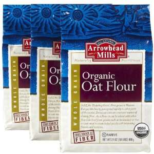 Arrowhead Mills Organic Oat Flour, 1.5 lb   3 pk.  Grocery 