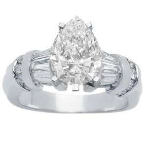  1.75 Carat Baguette Channel Set Diamond Ring Jewelry