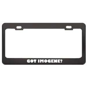 Got Imogene? Career Profession Black Metal License Plate Frame Holder 