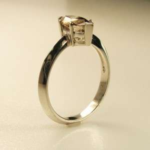   SI2 CHAMPAGNE COLOR MARQUISE DIAMOND RING 14K SOLID WHITE GOLD  
