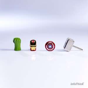   Marvel Avengers Movie Thor 8 Gb Usb2.0 Flash Drive Metal Silver  
