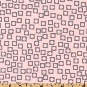  44 Wide Moda Sherbet Pips Squares Pink/Grey Fabric By 