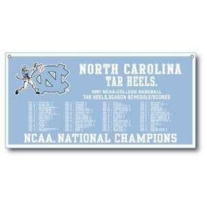   Mens College World Series Champions 36x18 Horizontal Schedule Banner