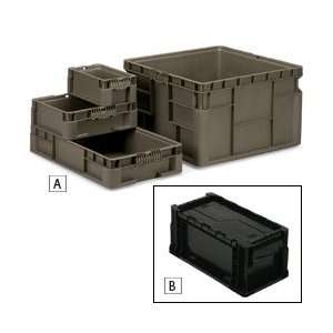    QUANTUM Straight Wall Stacking Containers   Gray
