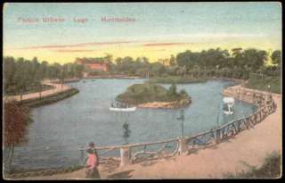 uruguay, MONTEVIDEO, Parque Urbano, Lago (ca. 1910)  