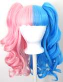 Wig 20 Gothic Lolita Set Half Pink Half Blue