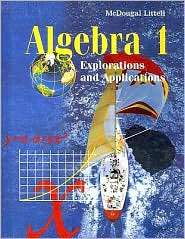 McDougal Littell Explorations and Applications Student Edition 