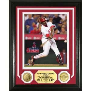 Vladimir Guerrero Los Angeles Angels of Anaheim Photomint with 2 24 KT 