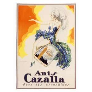   Prints Aris Cazall   Drinks Advert Print   40x30cm