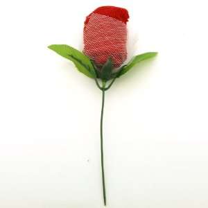  Rose Shaped Washcloth Party Favor Wedding Favor, Red Rose 