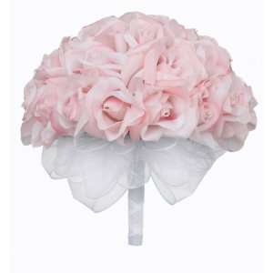 com Pink Silk Rose Hand Tie (3 Dozen Roses)   Bridal Wedding Bouquet 