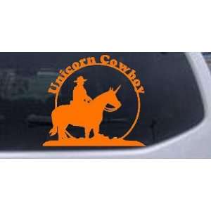  Unicorn Cowboy Funny Car Window Wall Laptop Decal Sticker 