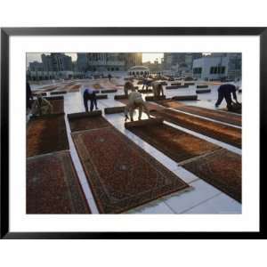 Muslims Unfurl Rugs for Morning Prayers National Geographic Collection 