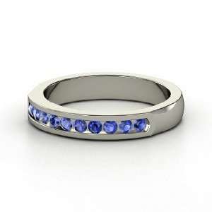  Daria Ring, 14K White Gold Ring with Sapphire Jewelry