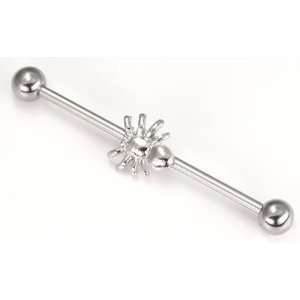  14g 1.5 Industrial SPIDER Ear Barbell Piercing Jewelry 