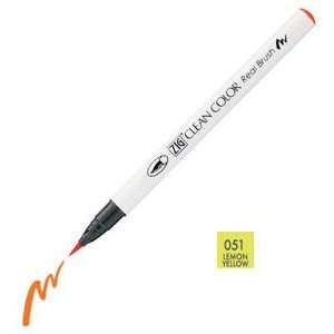  Zig Clean Color Real Brush Marker Pen 051 Lemon Yellow 