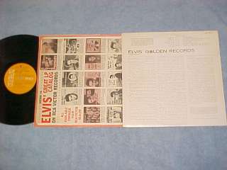 ELVIS PRESLEY  ELVIS GOLDEN RECORDS  NM/VG++ Stereo 1968 LP  orange 