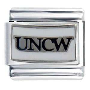 Uncw North Carolina Wilmington Licensed Sports Italian Charms Bracelet 