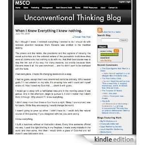  Unconventional Thinking Kindle Store Mark Stevens