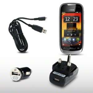  701 USB MAINS ADAPTER & USB MINI CAR CHARGER ADAPTOR WITH MICRO USB 