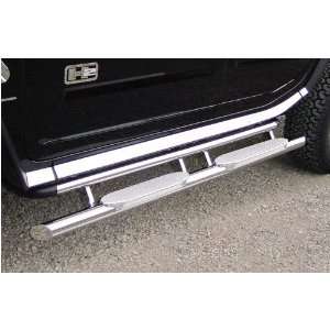 RealWheels Straight Tube Side Steps   Stainless, for the 2003 Hummer 