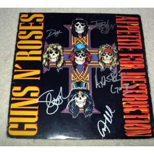   ROSES autographed SIGNED APPETITE RECORD *proof 