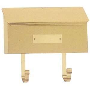   Polished Brass Classic Rancher Wall Mounted Mailbox