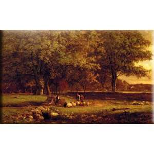    Evening 16x10 Streched Canvas Art by Inness, George