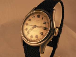 Unitas A. Reymond Wrist Watch 17 J All S Steel ca 1940  