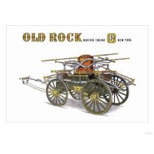  Old Rock Marion Engine 9 New York Giclee Poster Print 