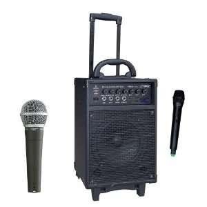 300 Watt Wireless Rechargeable Portable PA System With FM Radio / USB 