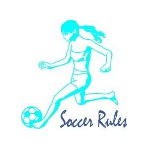 Soccer rules   wall decal   selected color Sky Blue   Want different 