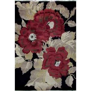  Floral Design Hand Knotted 6 x 8 Wool Handmade Modern 