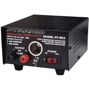   PYRAMID PS9KX POWER SUPPLY (5A/7A WITH CAR CHARGER PLUG) Electronics