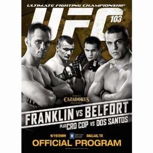 UFC 103 Official Program