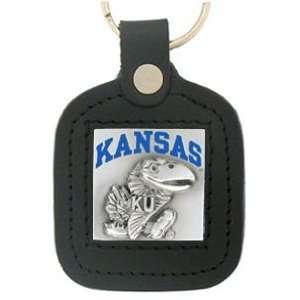  College Leather Key Ring   Kansas Jayhawks Sports 
